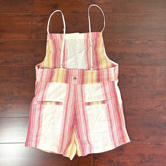 RIP CURL Golden Days Stripe Romper In Bone Open Back Size Medium - Picture 5 of 11